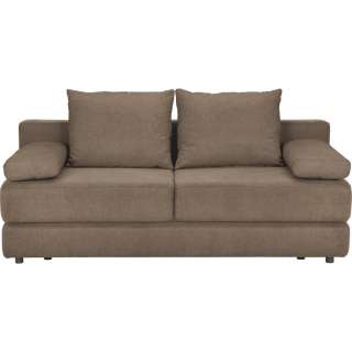 Carryhome SCHLAFSOFA Webstoff Braun