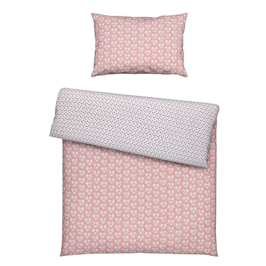 Patinio BABYBETTWÄSCHE, Weiß, Rosa