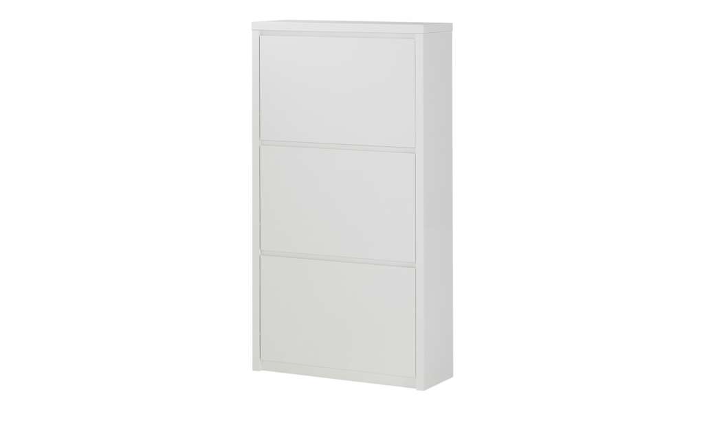 Schuhschrank  Cabino ¦ weiß ¦ Maße (cm): B: 70,2 H: 128,6 T: 25 Garderoben & Kleiderstangen > Schuhschränke - Höffner