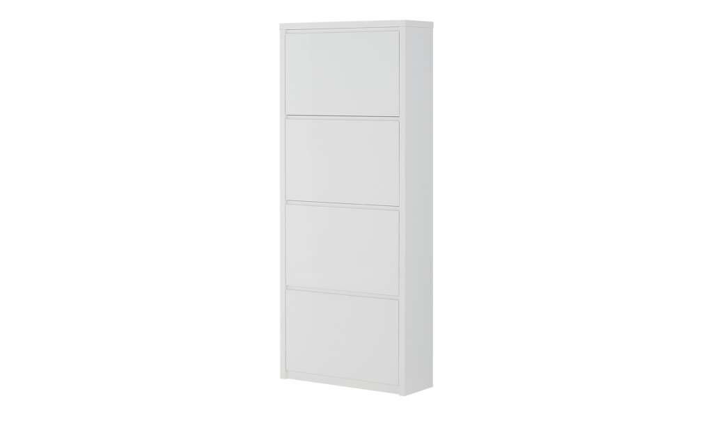 Schuhschrank  Cabino ¦ weiß ¦ Maße (cm): B: 70,2 H: 162,1 T: 25 Garderoben & Kleiderstangen > Schuhschränke - Höffner