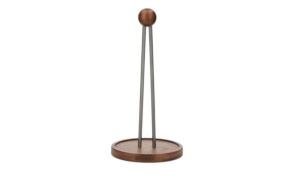 Meisterkoch Küchenrollenhalter ¦ holzfarben ¦ Holz, Edelstahl ¦ Maße (cm): H: 33 Ø: [16.5] Küchenzubehör & Helfer > Küchenhelfer - Höffner