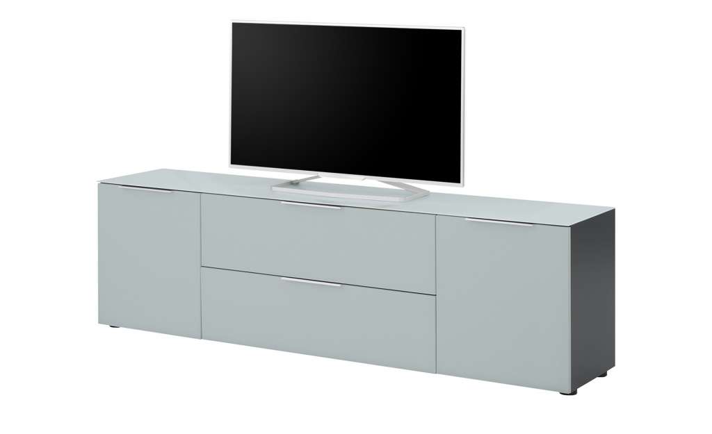 TV-Lowboard  Vitreo ¦ grau ¦ Maße (cm): B: 180,4 H: 53,9 T: 40 TV- & Media Möbel > TV-Racks - Höffner