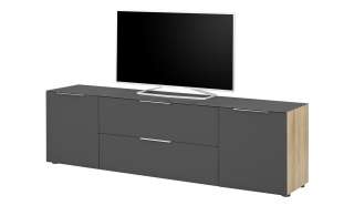 TV-Lowboard  Vitreo ¦ grau ¦ Maße (cm): B: 180,4 H: 53,9 T: 40 TV- & Media Möbel > TV-Racks - Höffner