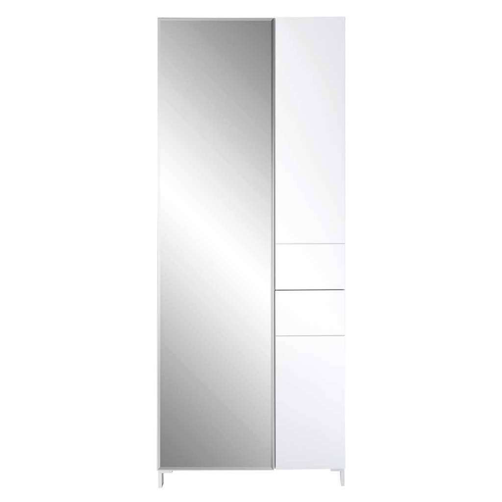 Flurschrank in Weiß Spiegel