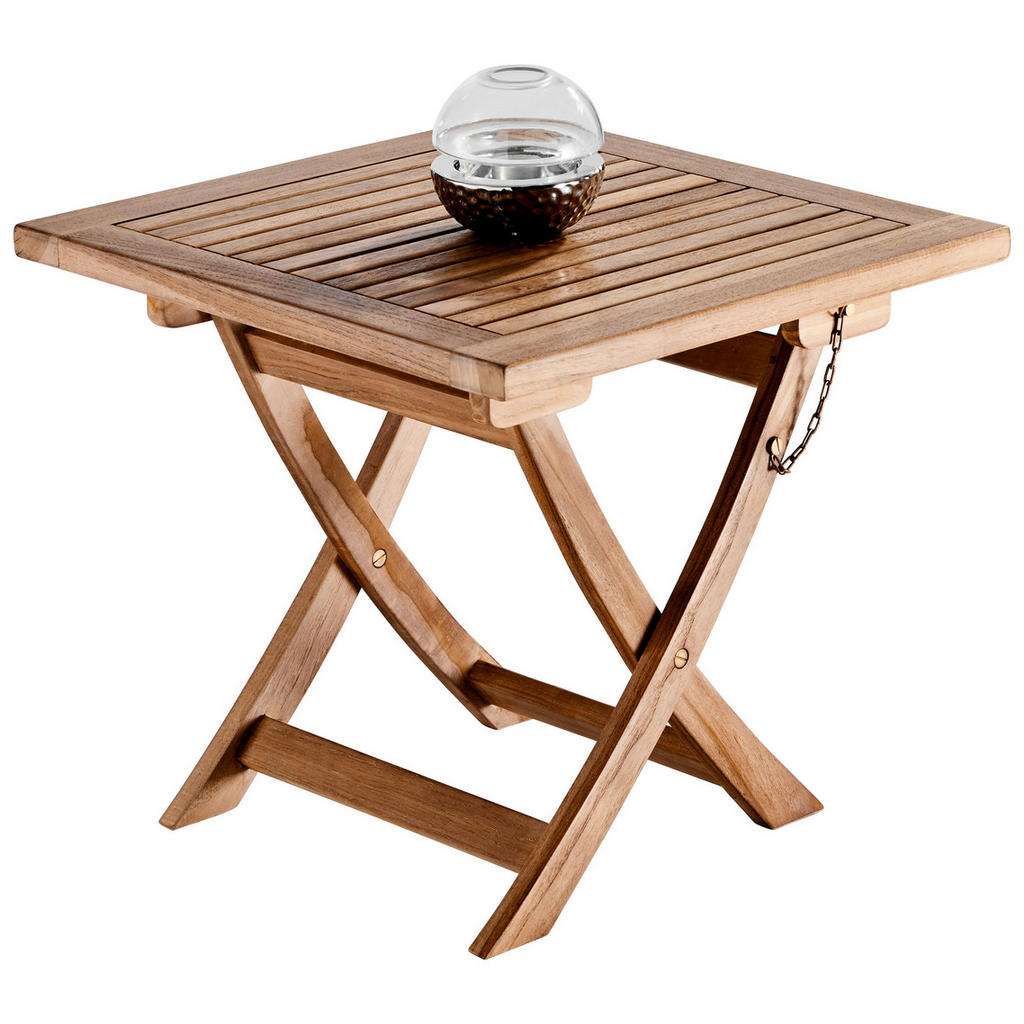 Xora GARTENBEISTELLTISCH Holz, Braun