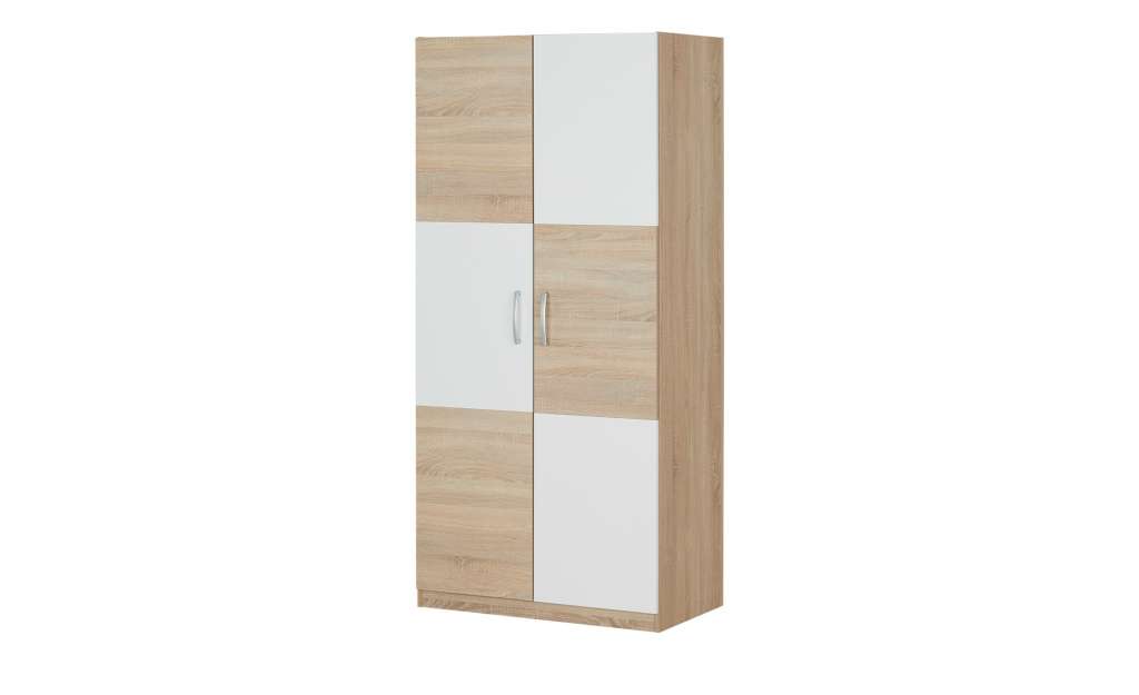 Kleiderschrank 2-türig  Caio ¦ holzfarben ¦ Maße (cm): B: 90 H: 193 T: 53 Schränke > Schranksysteme - Höffner