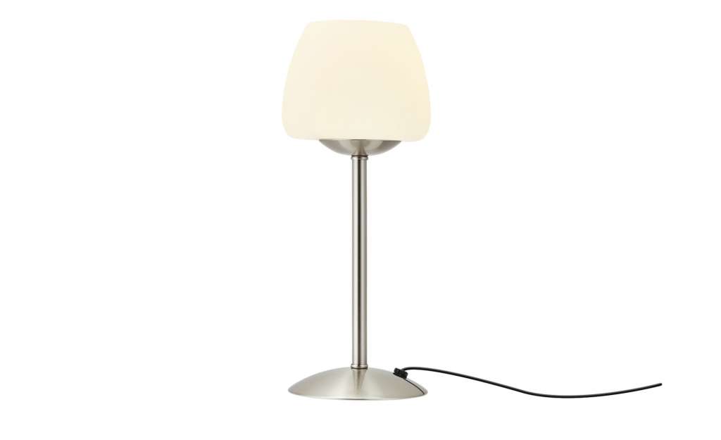 KHG LED-Tischleuchte, Nickel matt ¦ silber ¦ Maße (cm): H: 30 Ø: [14.0] Lampen & Leuchten > Innenleuchten > Tischlampen - Höffner