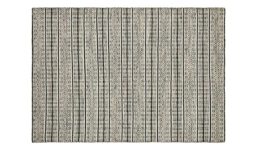 Handgewebter Outdoor Teppich  Nordic 1 ¦ schwarz ¦ 100% Wolle, Wolle ¦ Maße (cm): B: 160 Garten > Gartenzubehör > Outdoor Teppiche - Höffner