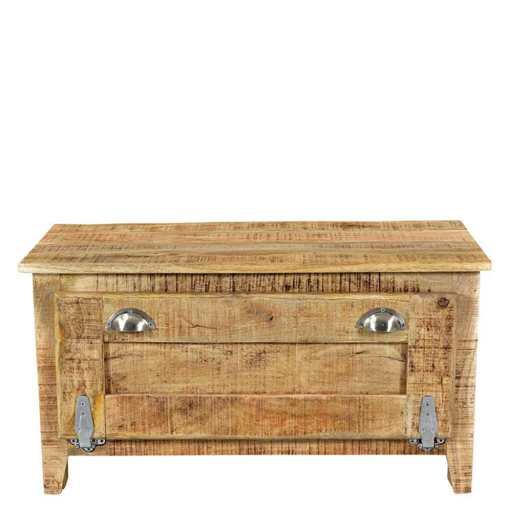 Shabby Chic Schuhkipper aus Mangobaum Massivholz 85 cm breit