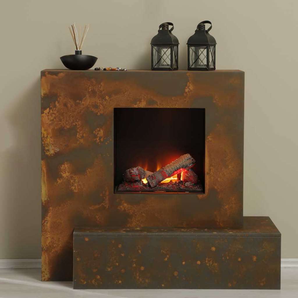 Dekokamin in Rostfarben 95 cm hoch