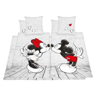 home24 Bettwaesche Mickey und Minnie (2er-Set)