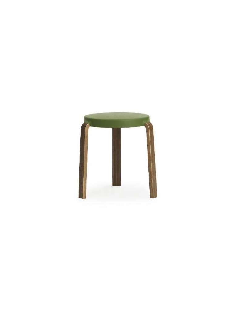 Normann Copenhagen - Tap Hocker - Walnut/ olive - indoor