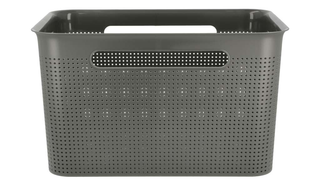 Aufbewahrungsbox ¦ grau ¦ Maße (cm): B: 36 H: 21 T: 26 Regale > Regal-Aufbewahrungsboxen - Höffner
