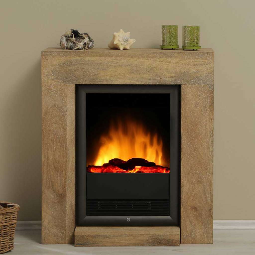 Dekokamin aus Mangobaum massiv rustikalen Landhausstil