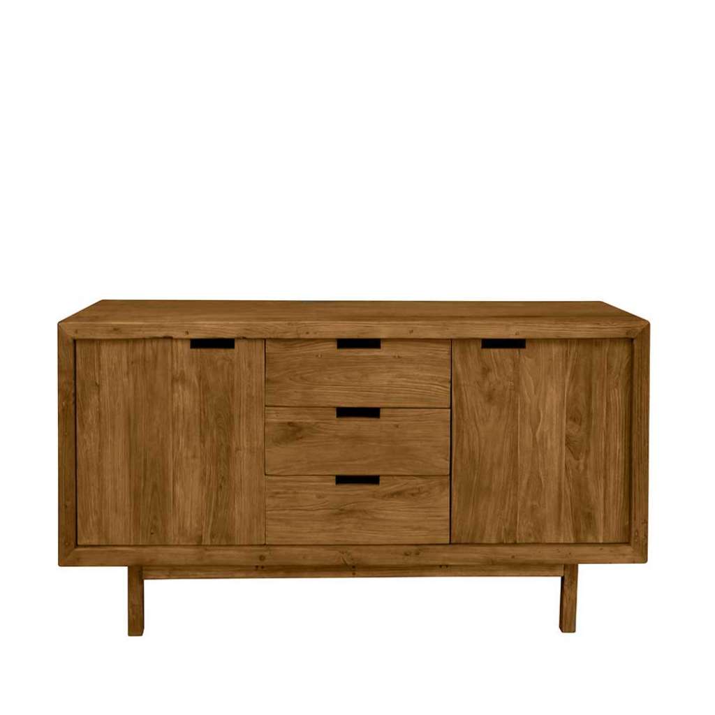 Wohnzimmer Kommode aus Teak Recyclingholz 160 cm breit