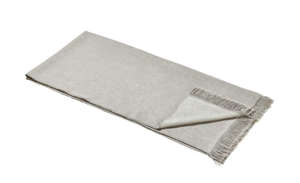 LAVIDA Sofaläufer  Uni ¦ grau ¦ 60% Baumwolle, 40% Polyacryl  ¦ Maße (cm): B: 100 Bettwaren > Tagesdecken & Bettüberwürfe - Höffner