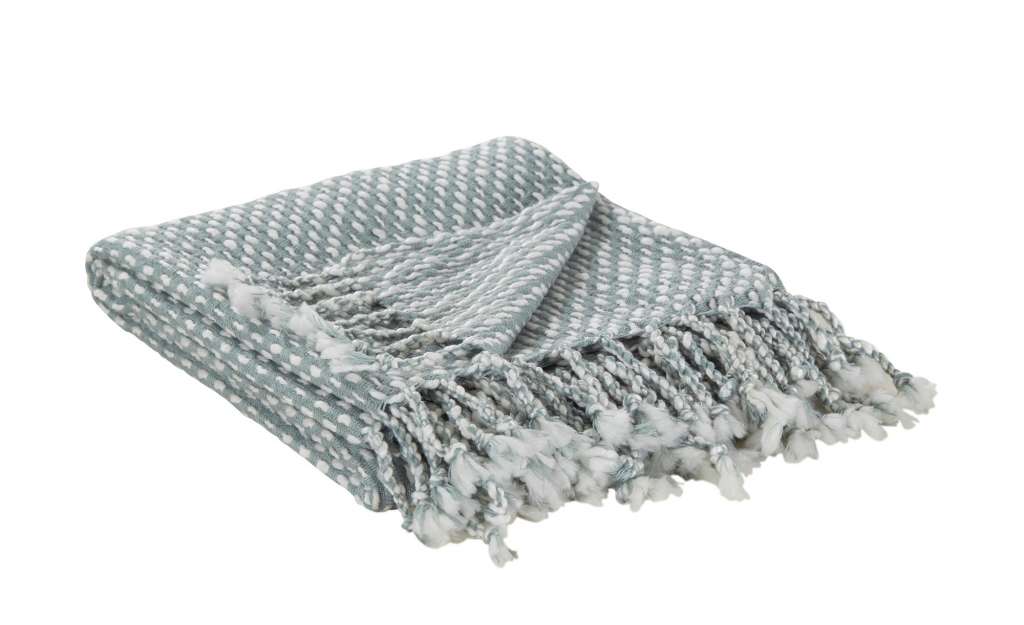 LAVIDA Sommer Plaid  Felicitas ¦ blau ¦ Polyacryl, 100% Polyacryl  ¦ Maße (cm): B: 130 Heimtextilien > Kuscheldecken - Höffner