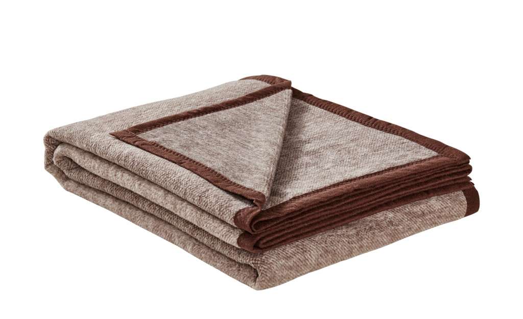 LAVIDA Wohndecke  Catharina ¦ braun ¦ 60% Baumwolle, 40% Polyacryl  ¦ Maße (cm): B: 150 Heimtextilien > Kuscheldecken - Höffner