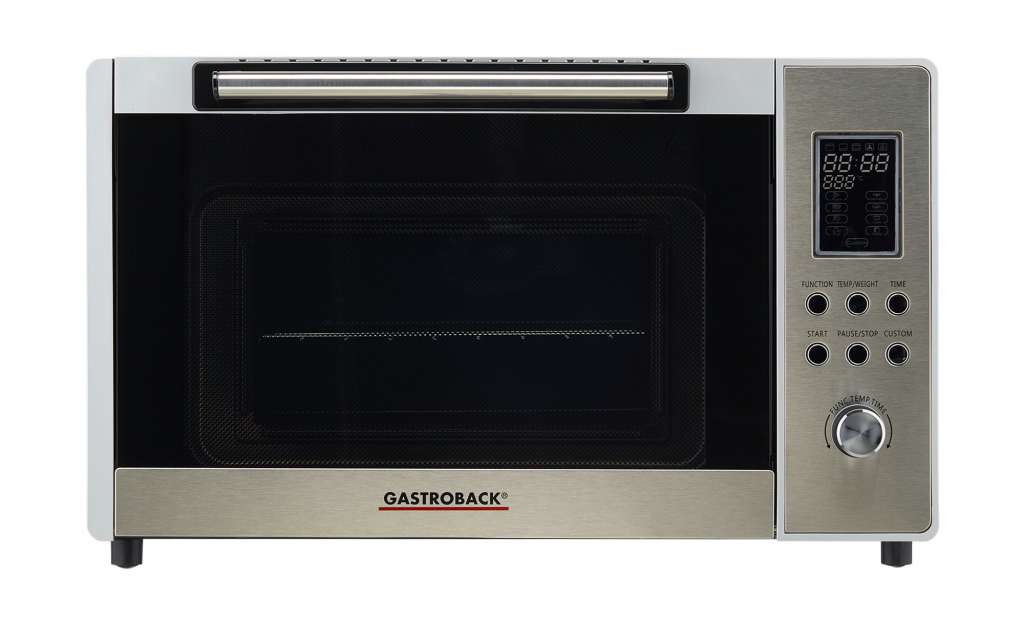 GASTROBACK Minibackofen  42813 ¦ silber ¦ Metall, Glas  ¦ Maße (cm): B: 51 H: 30,5 T: 35 Elektrokleingeräte > Backen, Kochen, Grillen - Höffner