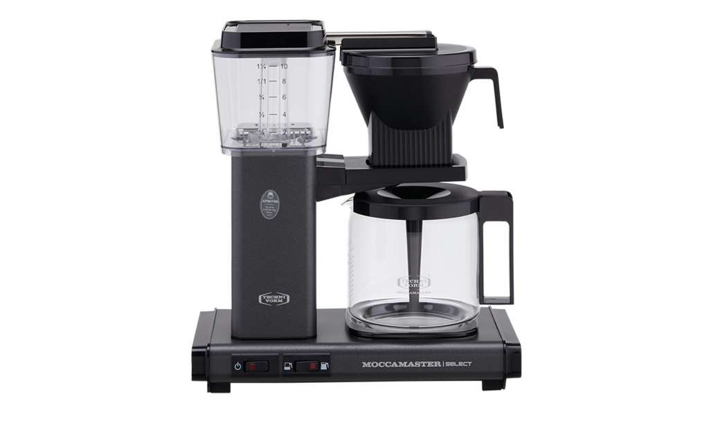 Moccamaster Kaffeautomat  KBG Select Stone Grey ¦ grau ¦ Metall-lackiert, Glas , Kunststoff ¦ Maße (cm): B: 32 H: 36 T: 17 Elektrokleingeräte > Kaffee & Espressomaschinen - Höffner