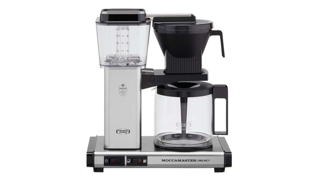 Moccamaster Kaffeautomat  KBG Select Brushed ¦ silber ¦ Metall-lackiert, Glas , Kunststoff ¦ Maße (cm): B: 32 H: 36 T: 17 Elektrokleingeräte > Kaffee & Espressomaschinen - Höffner