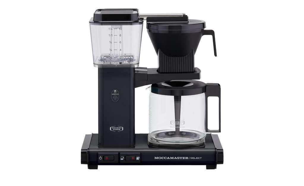 Moccamaster Kaffeautomat  KBG Select Black ¦ schwarz ¦ Metall-lackiert, Glas , Kunststoff ¦ Maße (cm): B: 32 H: 36 T: 17 Elektrokleingeräte > Kaffee & Espressomaschinen - Höffner