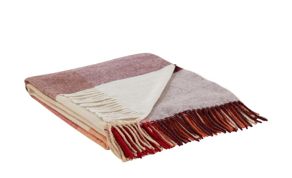 Biederlack Wohnplaid  Various Terra ¦ rot ¦ 50% Baumwolle, 50% Polyacryl ¦ Maße (cm): B: 130 Heimtextilien > Kuscheldecken - Höffner