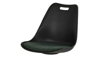 Sitzschale   Baldwin ¦ schwarz ¦ Kunststoff, Stoff (100% Polyester) ¦ Maße (cm): B: 48,5 H: 45 T: 54 Sonstiges Zubehör - Höffner