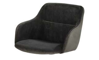 Sitzschale   Baldwin ¦ grau ¦ Kunststoff, Stoff (100% Polyester) ¦ Maße (cm): B: 54 H: 40 T: 57 Sonstiges Zubehör - Höffner