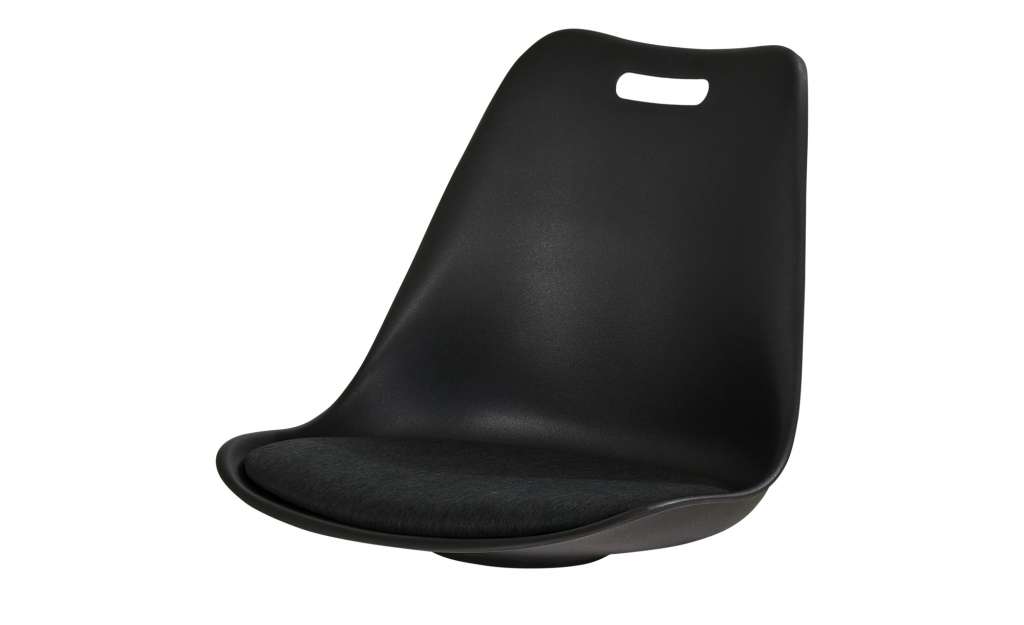 Sitzschale   Baldwin ¦ grau ¦ Kunststoff, Stoff (100% Polyester) ¦ Maße (cm): B: 48,5 H: 45 T: 54 Sonstiges Zubehör - Höffner