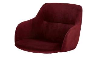 Sitzschale   Baldwin ¦ rot ¦ Kunststoff, Stoff (100% Polyester) ¦ Maße (cm): B: 54 H: 40 T: 57 Sonstiges Zubehör - Höffner