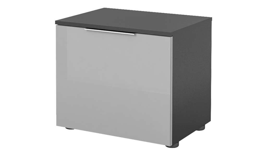 Garderobenbank  Vitreo ¦ grau ¦ Maße (cm): B: 52,6 H: 46,4 T: 40 Garderoben & Kleiderstangen > Garderobenbänke & Schuhbänke - Höffner