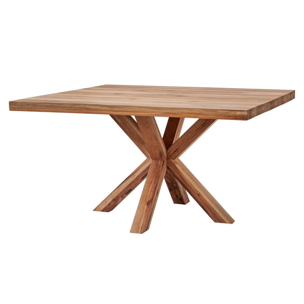 Esstisch 120 cm Quadratisch in Eiche massiv