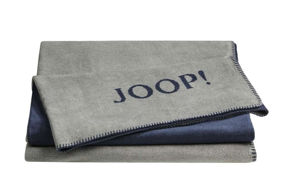 JOOP! Wohndecke  Joop! Uni-Doubleface ¦ blau ¦ 58% Baumwolle 35% Polyacryl, 7% Polyester ¦ Maße (cm): B: 150 Heimtextilien > Kuscheldecken - Höffner