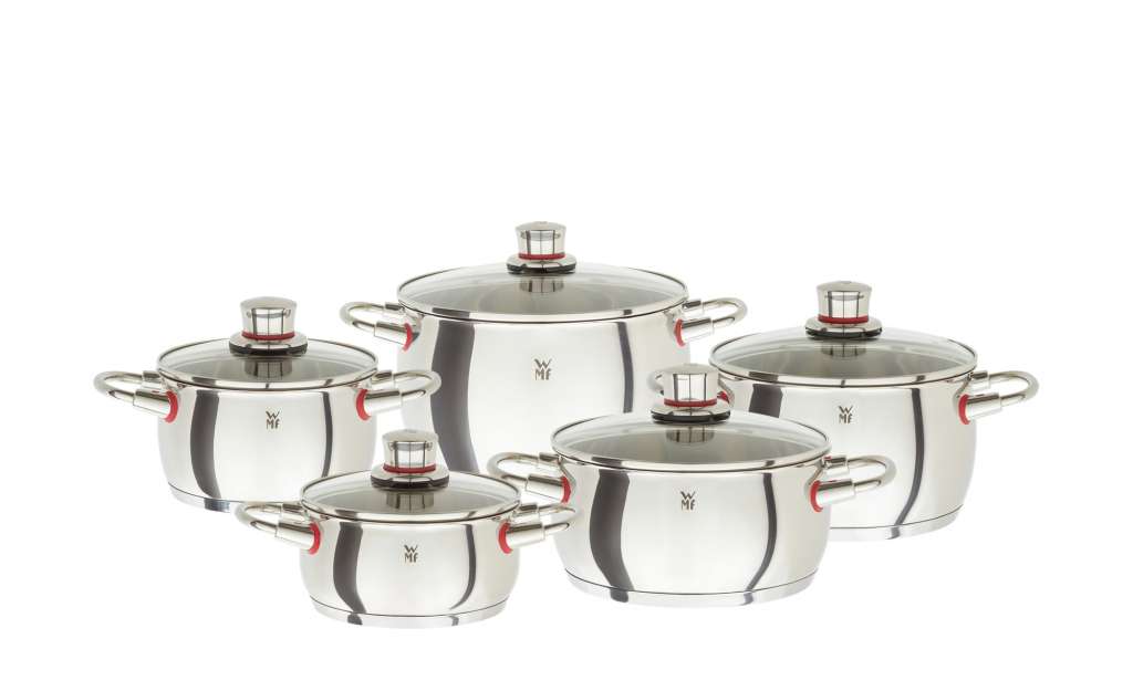 WMF Topfset 5-teilig  Quality One ¦ silber ¦ Edelstahl Töpfe & Pfannen & Zubehör > Topf und Pfannen-Sets - Höffner