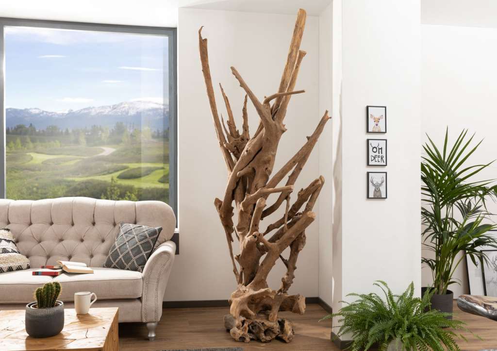 Deko Säule Baum Teak 45x70x200 BASSANO #144
