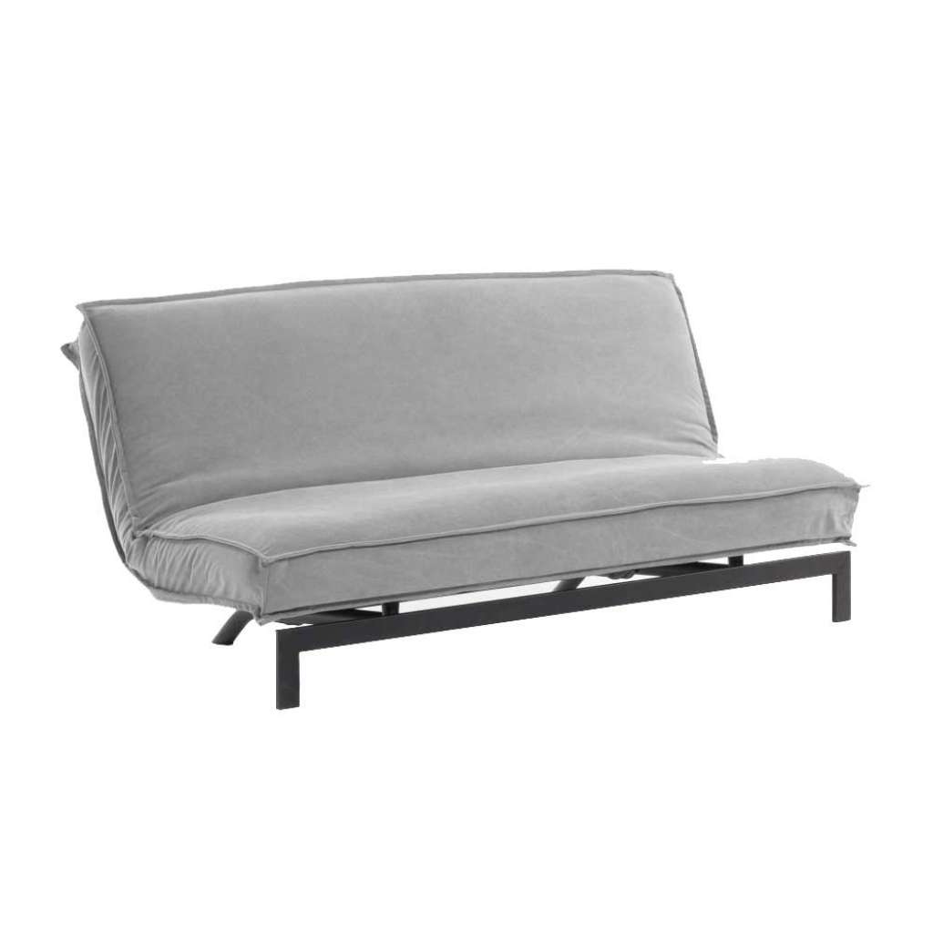 Funktions Sofa in Grau und Schwarz 195 cm breit