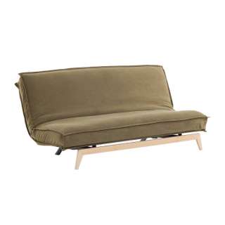 Klappcouch in Braun und Buchefarben modern