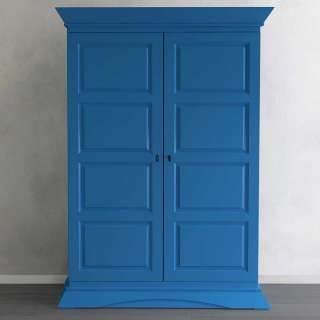 Garderobenschrank aus Fichte Massivholz Blau