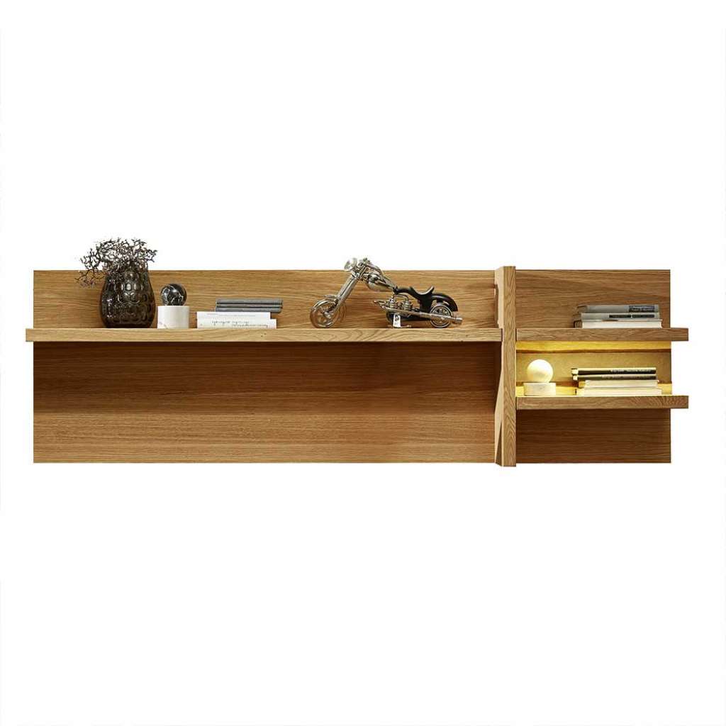 Wandhängeregal aus Wildeiche Massivholz rustikalen Landhausstil