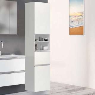 Midibadschrank in Weiß 40 cm breit
