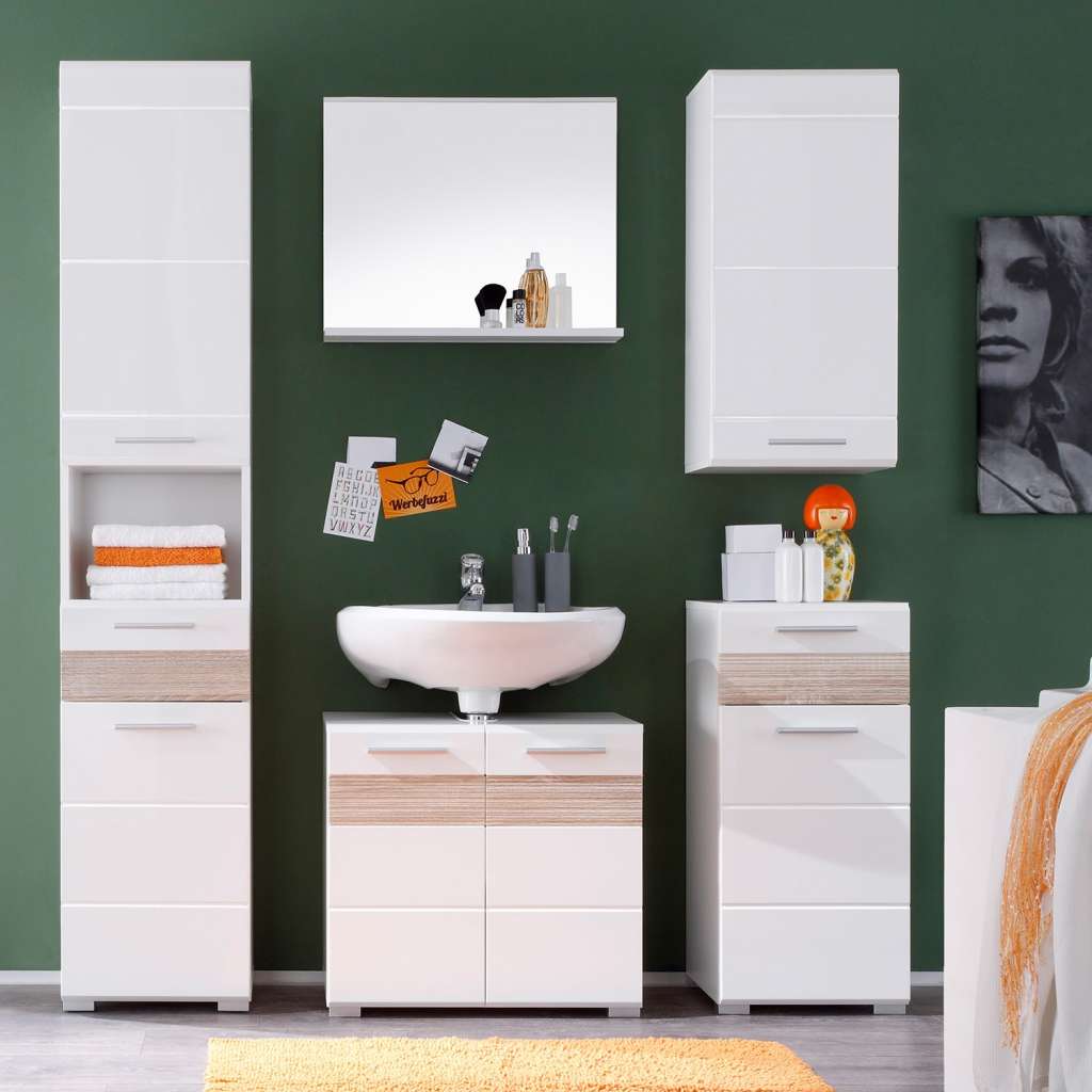 home24 Badezimmerset Mezzo (5-teilig)