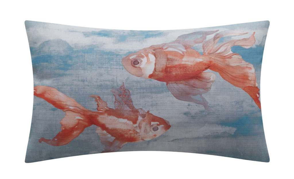 HOME STORY Kissen  Goldfisch ¦ mehrfarbig ¦ 100% Polyesterfüllung ¦ Maße (cm): B: 35 Heimtextilien > Kissen > Dekokissen - Höffner