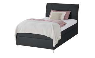 Polsterbett  Lerryn ¦ schwarz ¦ Maße (cm): B: 126 H: 110 T: 215 Betten > Polsterbetten - Höffner