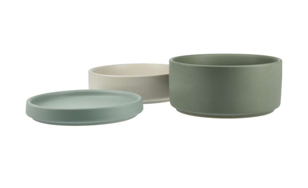 for friends Schalen Set, 3-teilig ¦ grün ¦ Steingut ¦ Maße (cm): H: 9,7 Ø: [11.5] Geschirr > Schalen - Höffner