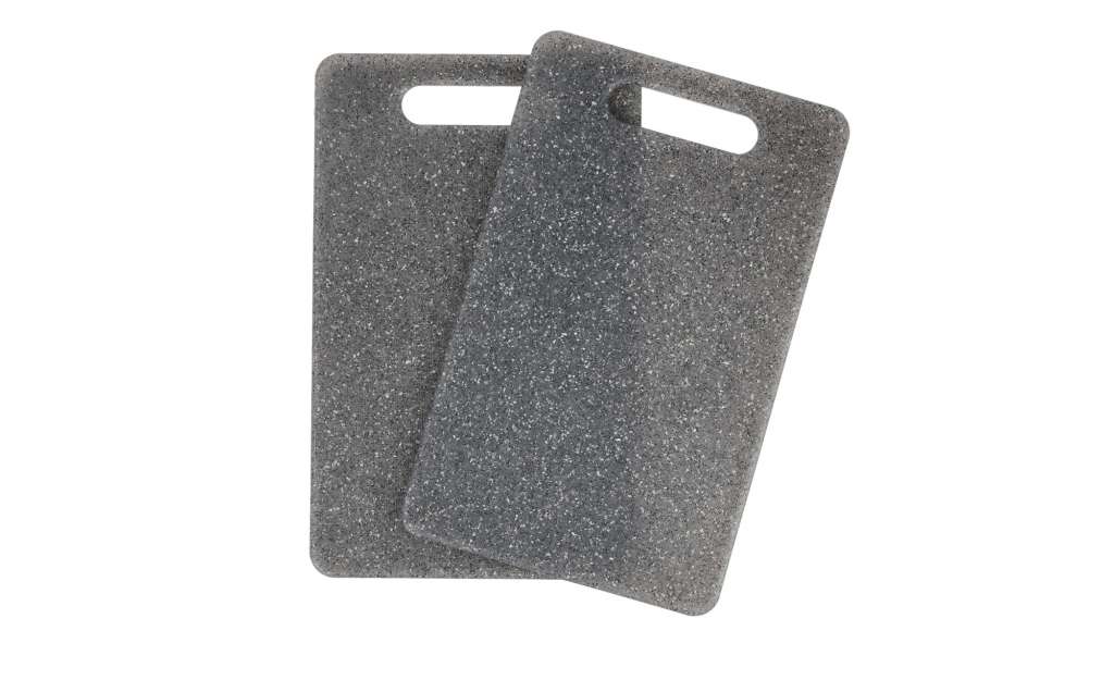 Schneidebrettset, 2-teilig ¦ grau ¦ Kunststoff ¦ Maße (cm): B: 24 T: 15 Küchenzubehör & Helfer > Schneidebretter - Höffner