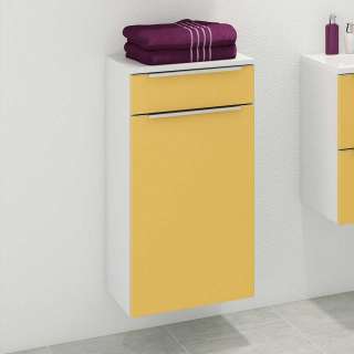 Design Unterschrank für Bad Gelb und Weiß