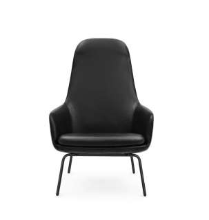 Normann Copenhagen - Era Sessel hoch mit Stahlgestell - Leder Tango 41598 - indoor