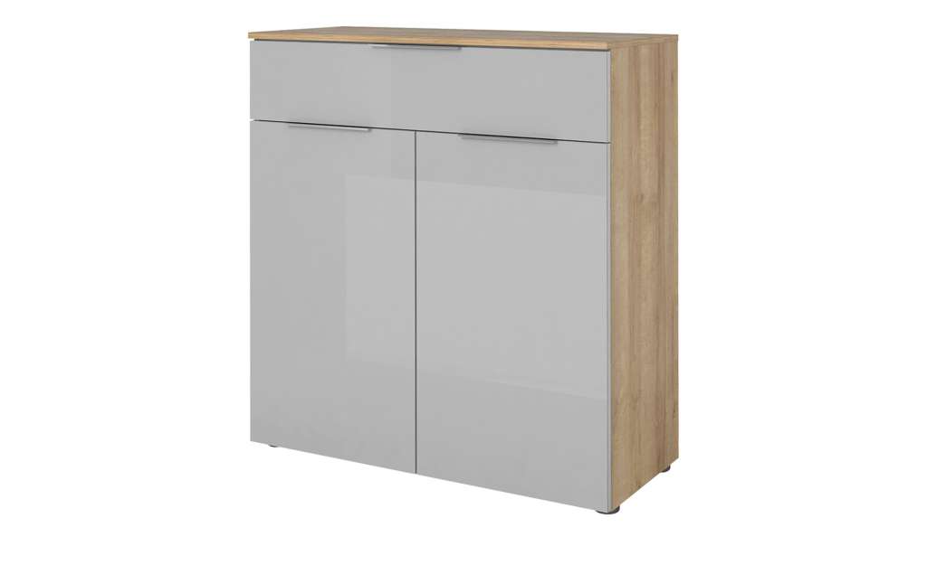 Schuhschrank  Vitreo ¦ grau ¦ Maße (cm): B: 90,2 H: 99,8 T: 40 Garderoben & Kleiderstangen > Schuhschränke - Höffner