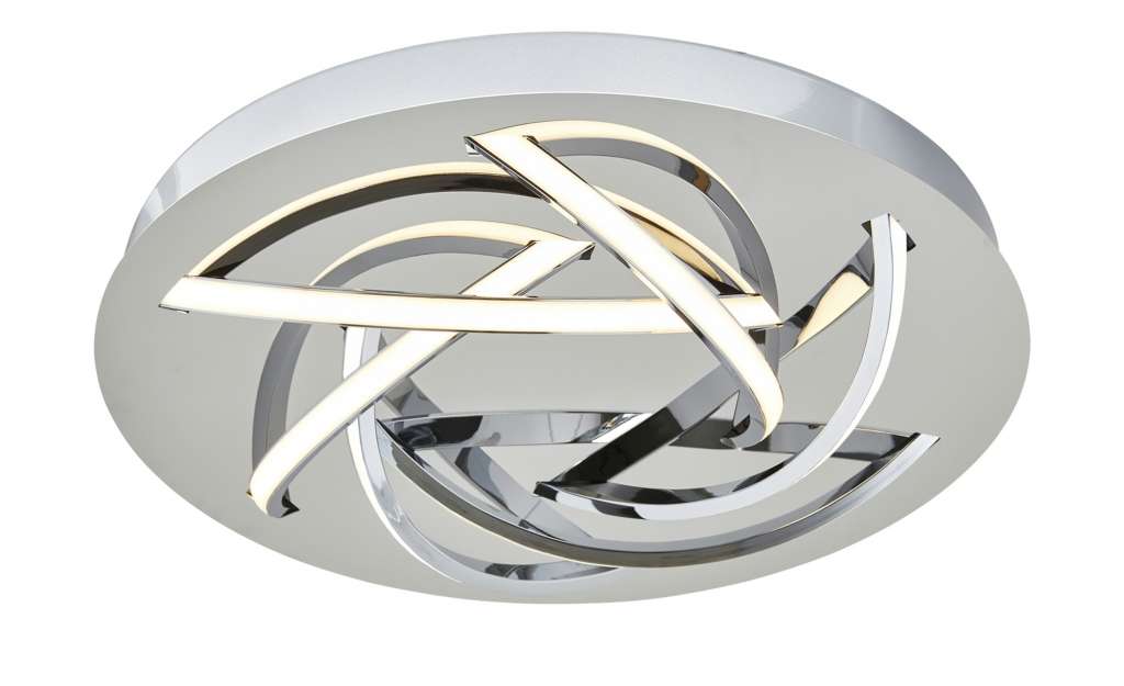 KHG LED-Deckenleuchte, 6-flammig chrom ¦ silber ¦ Maße (cm): H: 7,5 Ø: [40.0] Lampen & Leuchten > Innenleuchten > Deckenleuchten - Höffner